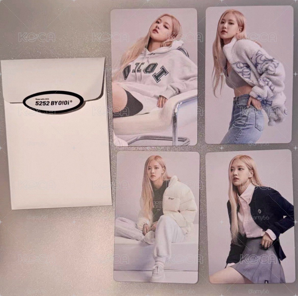 現貨 四張一套 rose oioi 代言卡 小卡