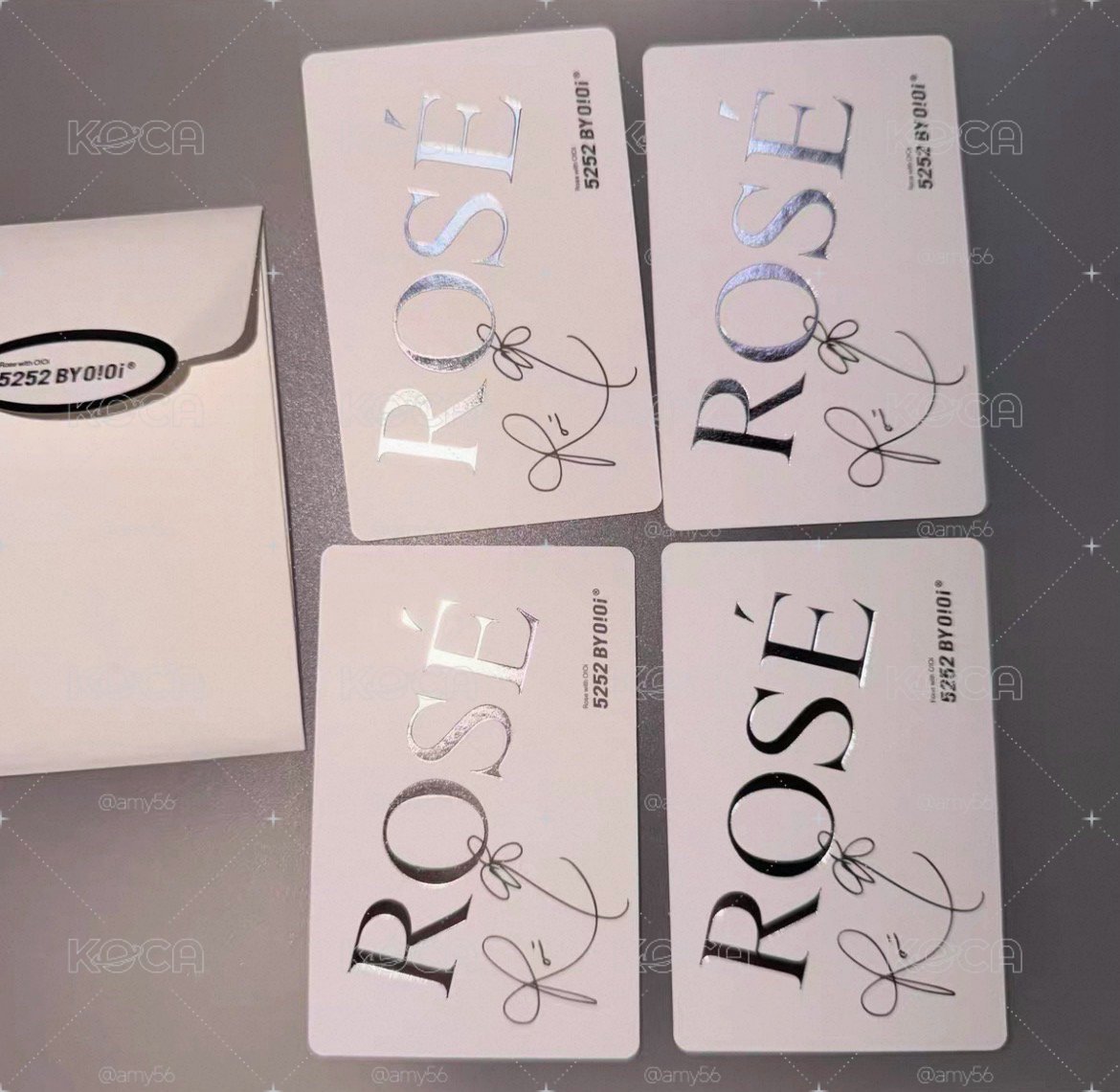 現貨 四張一套 rose oioi 代言卡 小卡
