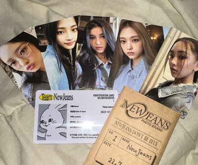 Newjeans 藍書小卡一組