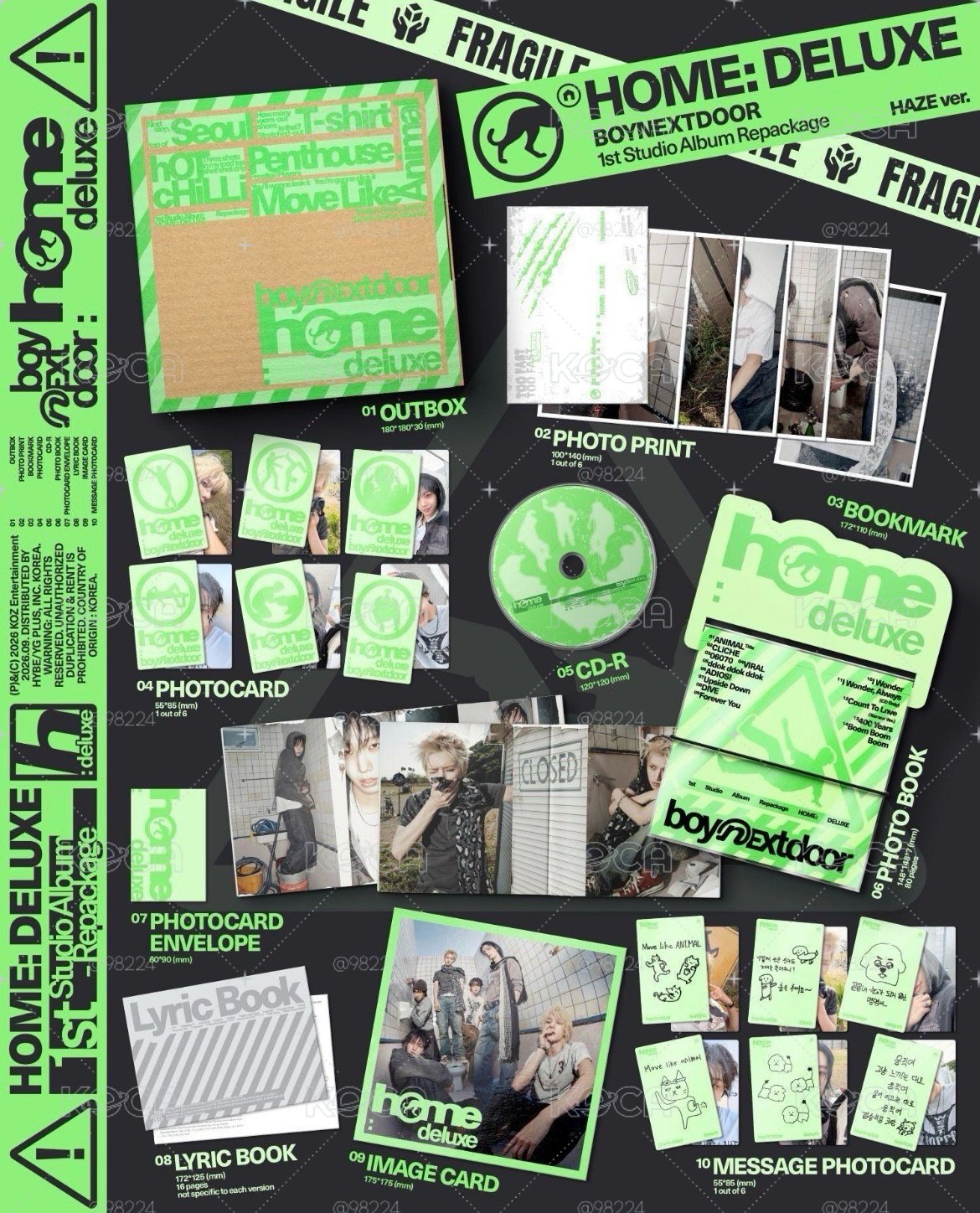 BND 正規一輯 HOME後續 OY 特典卡含專