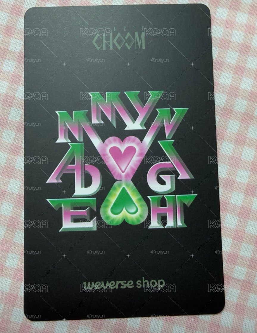 Made My Night wvs STUDIO CHOOM 特典卡 