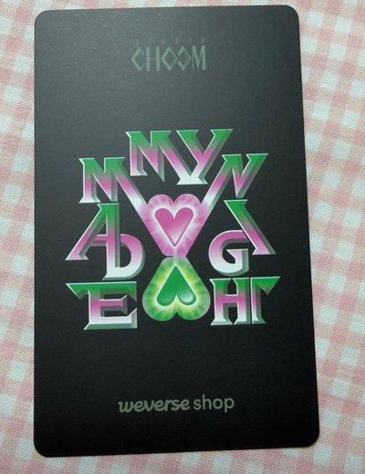 Made My Night wvs STUDIO CHOOM 特典卡 