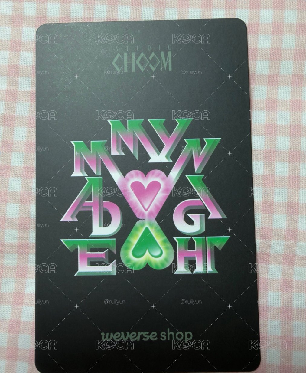 Made My Night wvs STUDIO CHOOM 特典卡 
