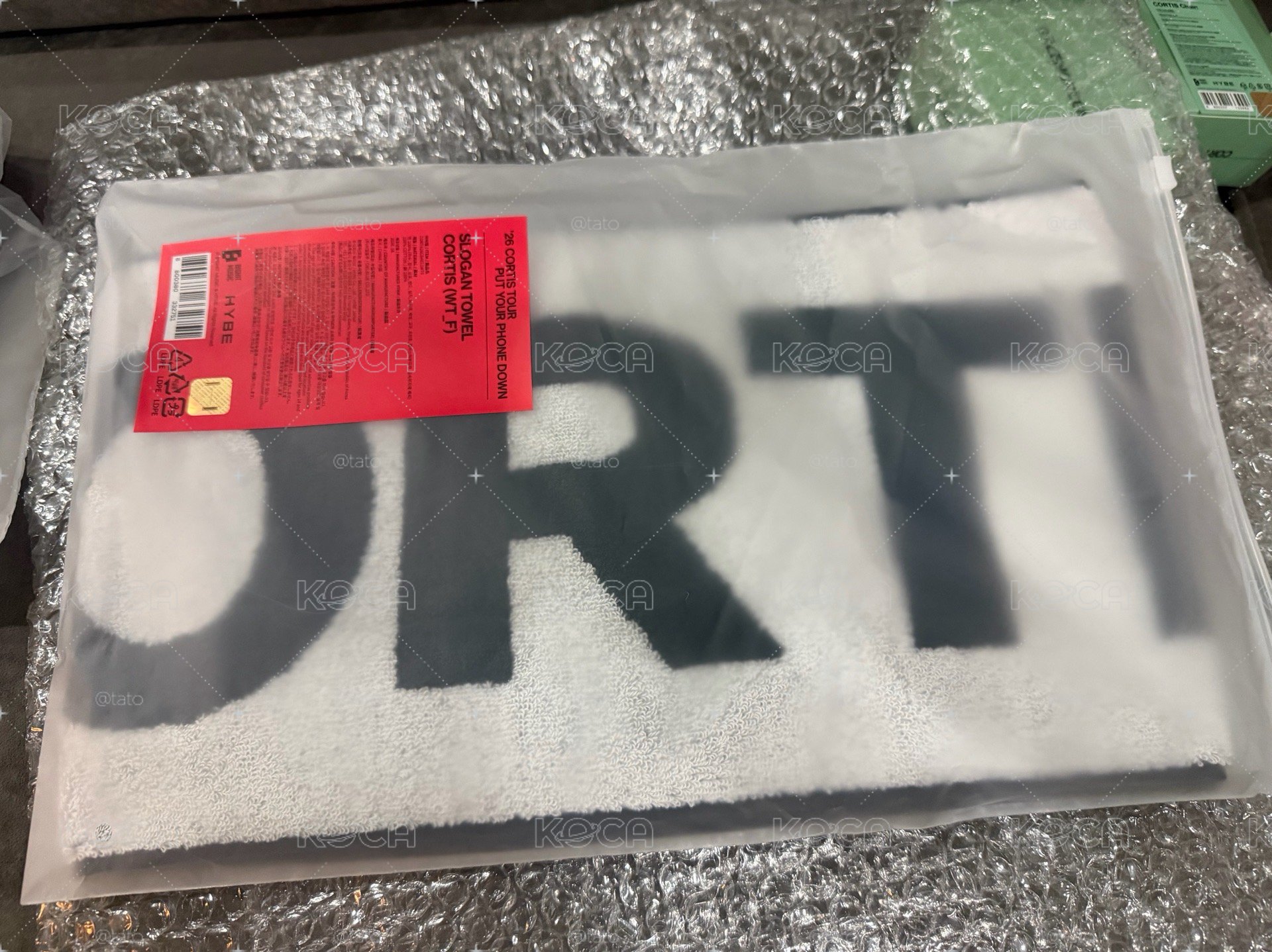 場週 cortis毛巾 現貨全新未拆
