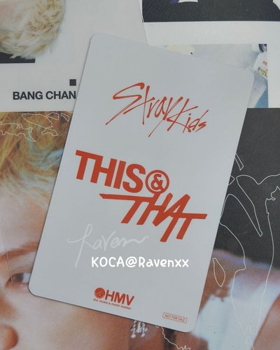 𝜗𝜚⋆Stray Kids | THIS&THAT hmv Y版幸運卡 方燦⁠˖⁠♡