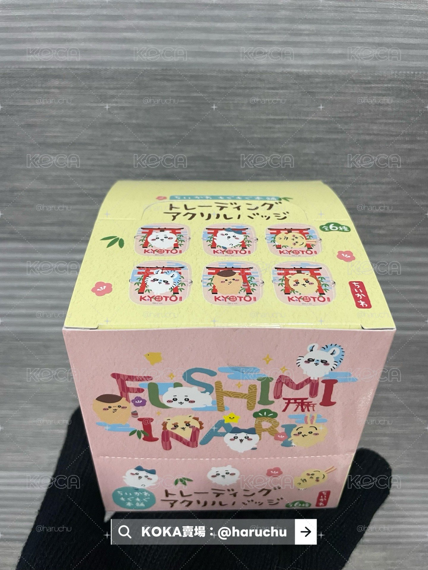 全新現貨 日本 吉伊卡哇 伏見稻荷限定徽章夾子 一中盒