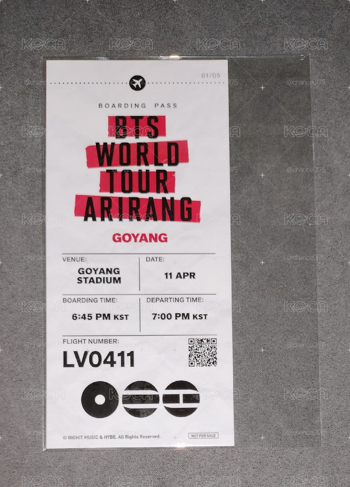 ARIRANG 世巡 高陽場 威秀票卡
