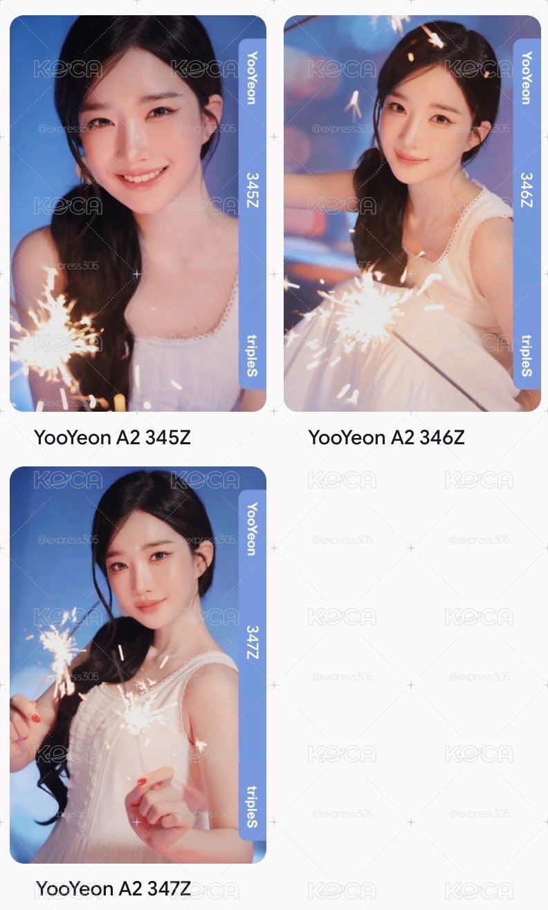 YooYeon AA345&AA346&AA347 僅電子