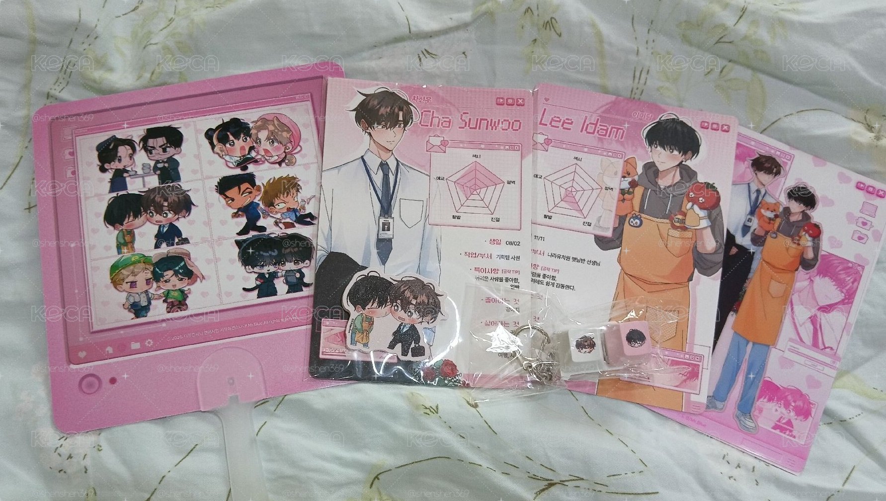 Mr.blue 2026年曆組+快閃店 新婚夫妻特別招生 角色檔案組+快閃店滿額方扇