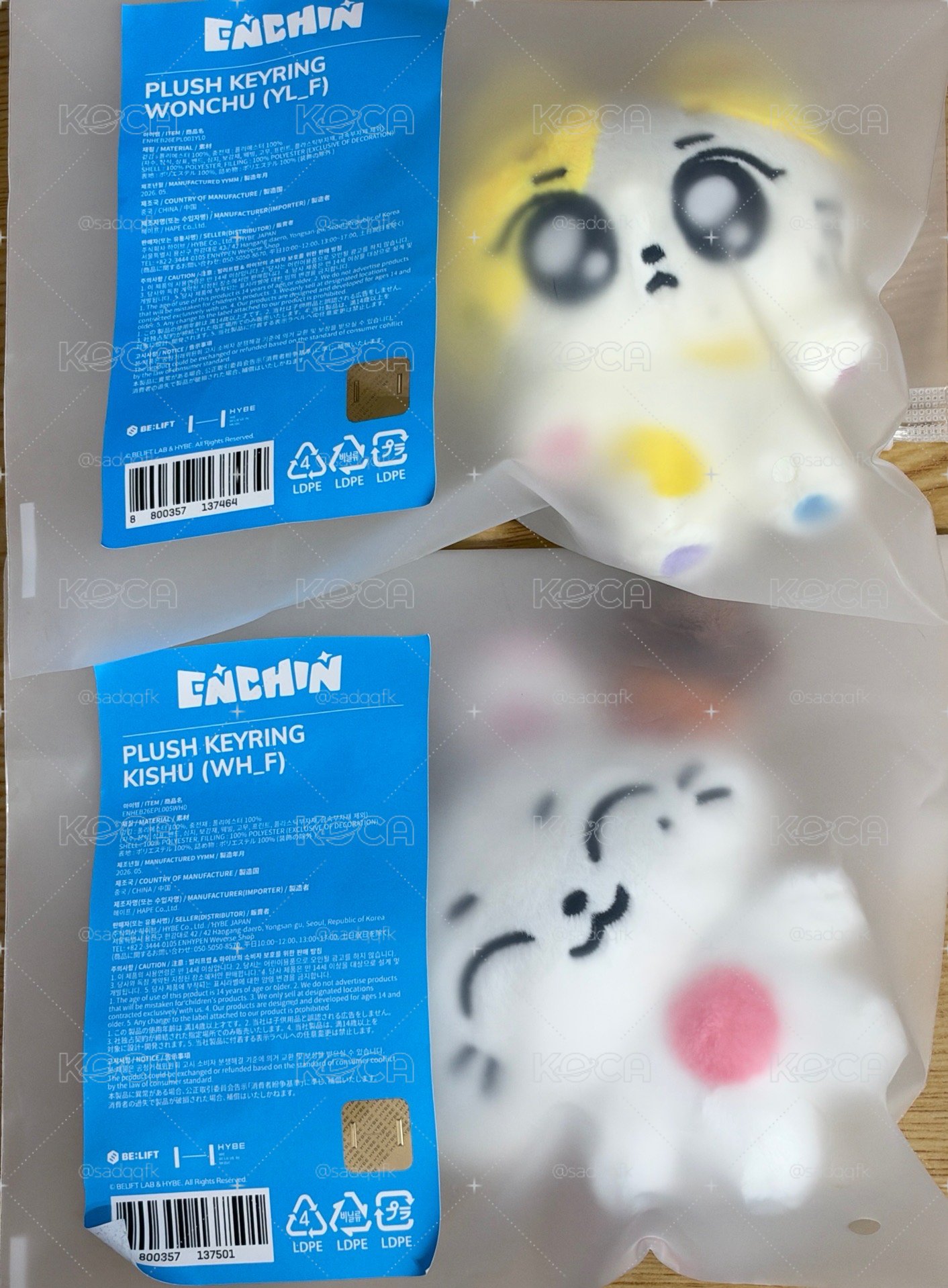 ENCHIN 原皮吊飾娃