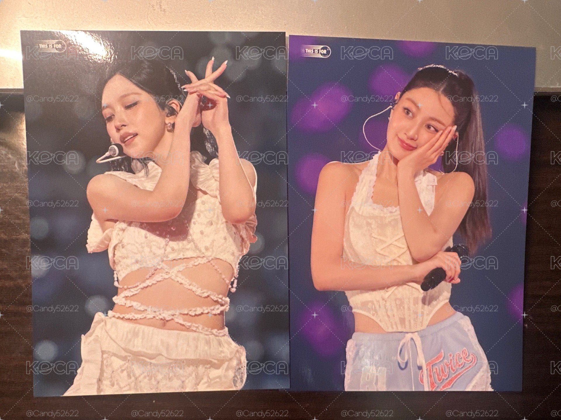TWICE 六巡新國立生寫真大卡 MINA+志效