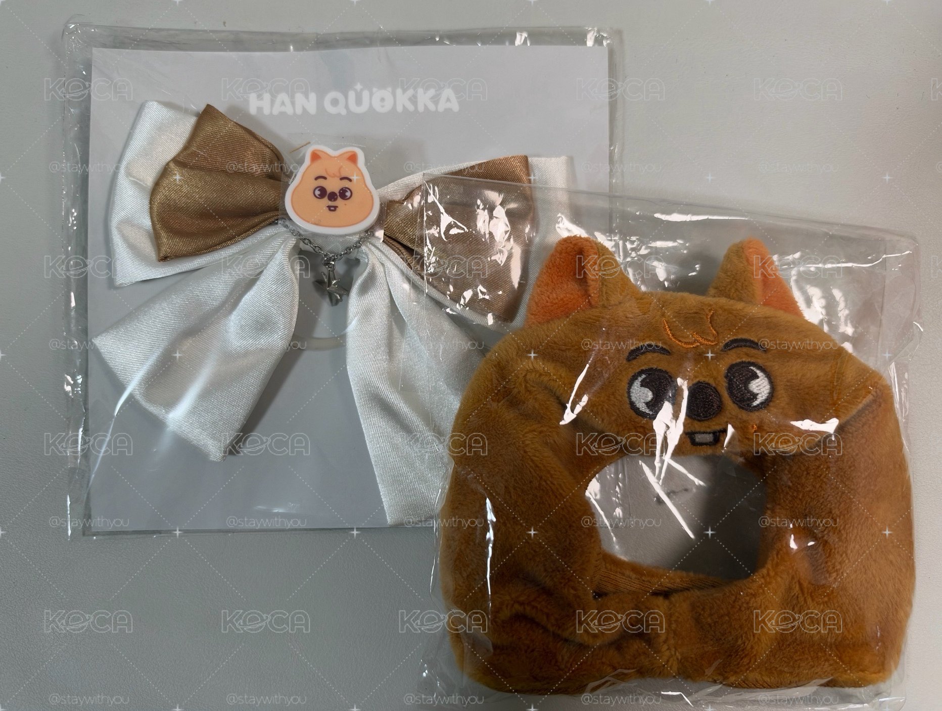 韓闊卡手燈蝴蝶結+手燈套 盤出