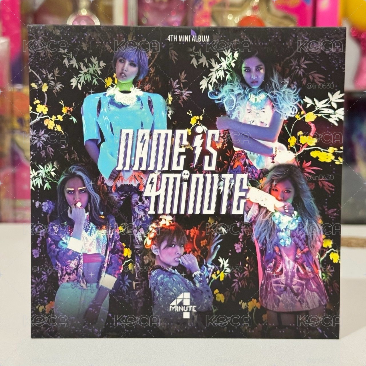 稀有 4minute 迷你四輯 親簽宣傳單曲