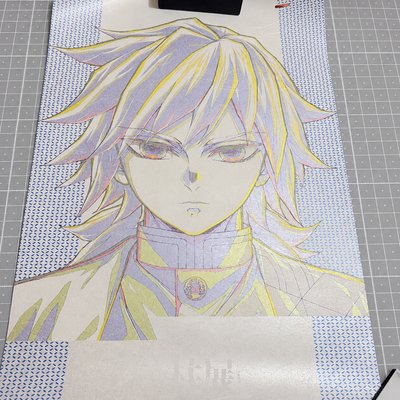 鬼滅之刃 富岡義勇 柱展 線稿海報 B2