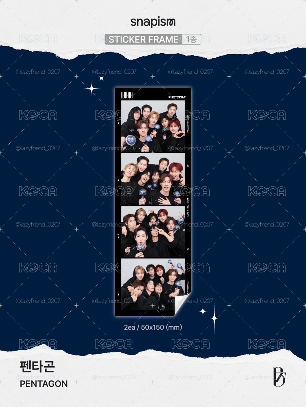 代印 pentagon snapism+人生四格