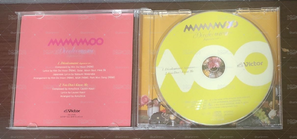 MAMAMOO DECALCOMANIE 日版通常盤（無卡）