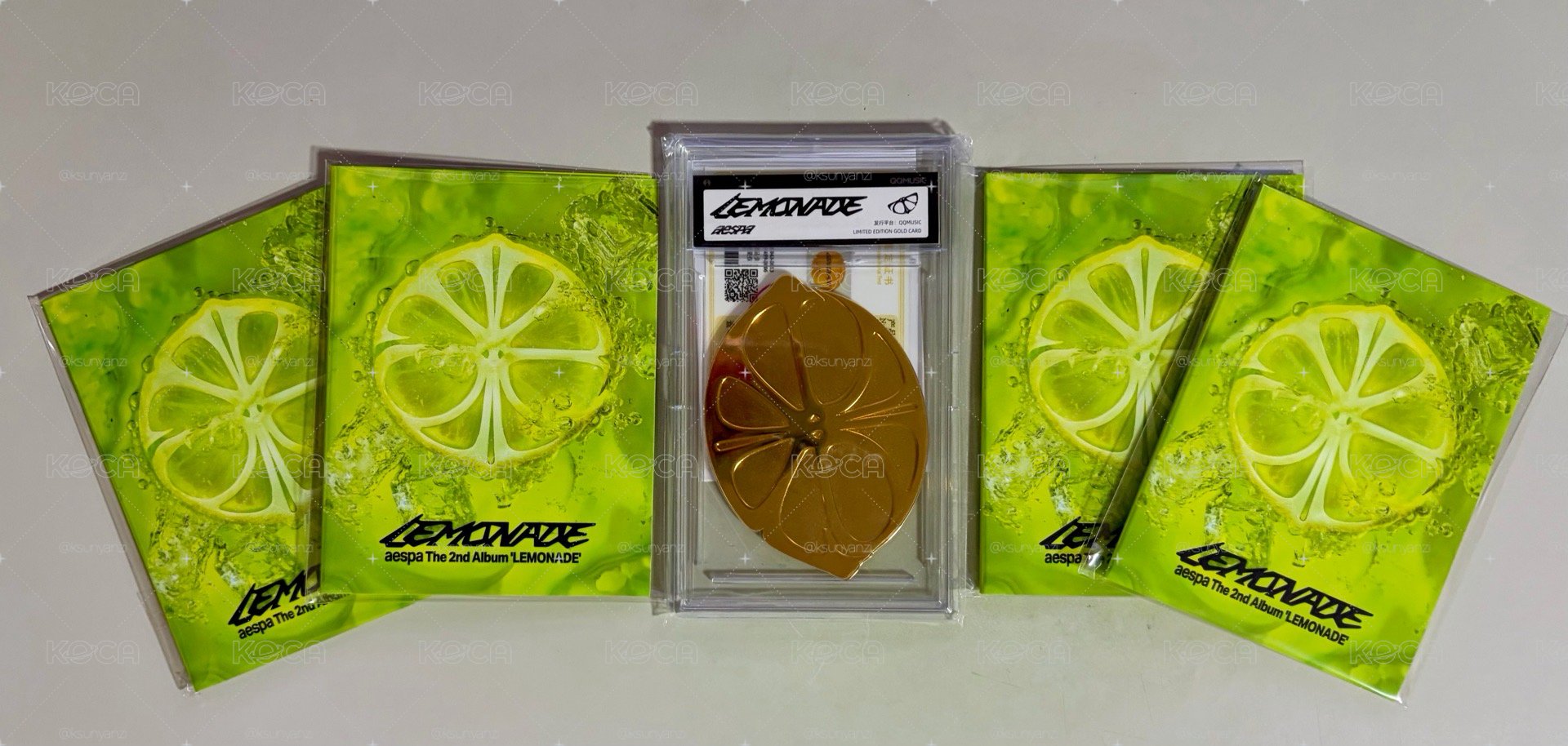 aespa QQ音樂 LEMONADE 正規二 SVIP超級會員限定小卡