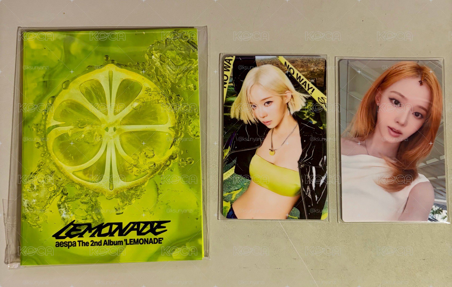 aespa QQ音樂 LEMONADE 正規二 SVIP超級會員限定小卡