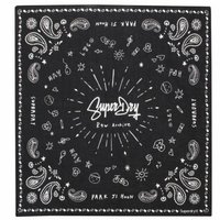 Superdry 頭套頭巾 黑色