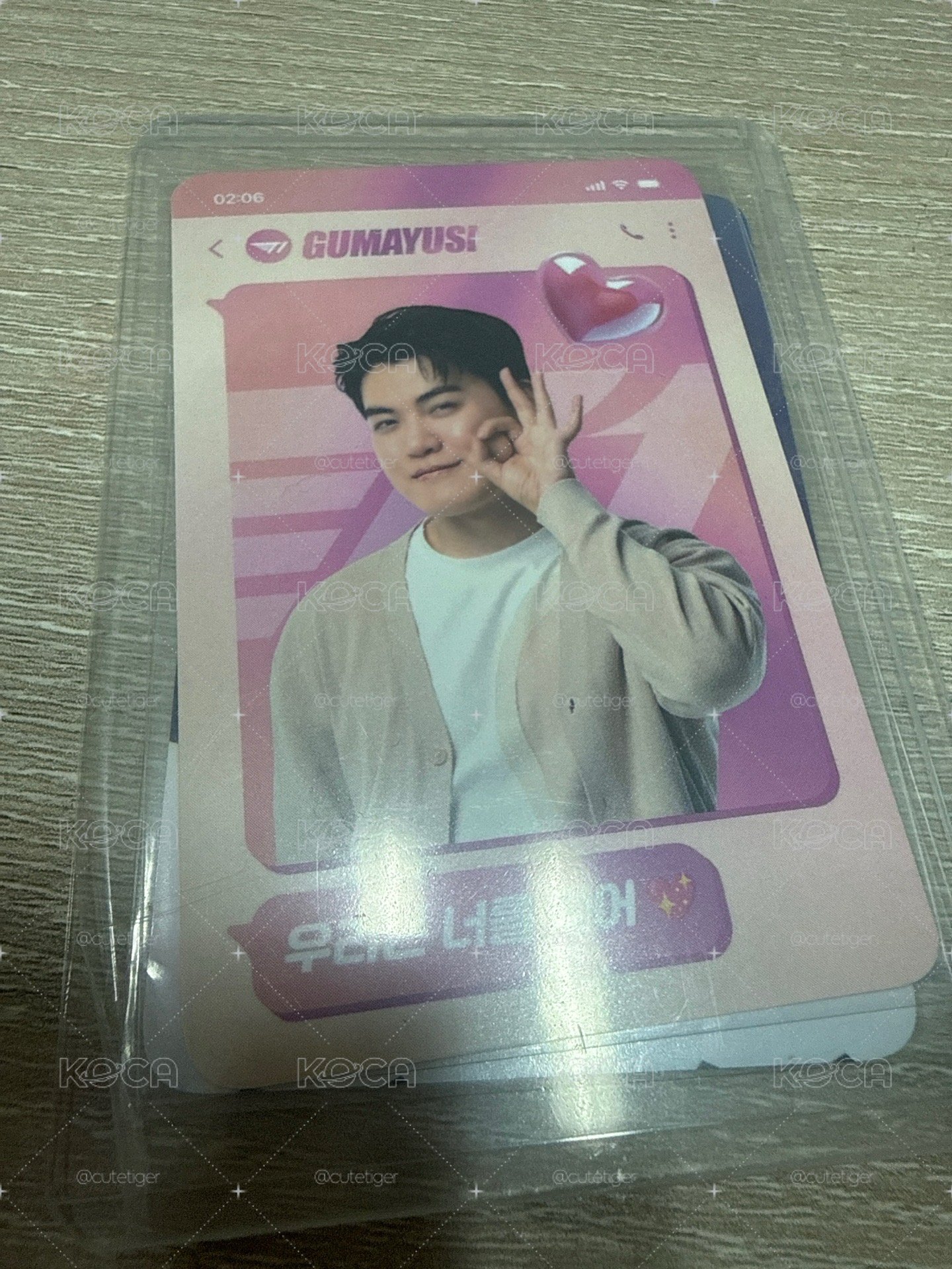 gumayusi 大熊製藥粉紅小卡1.0 