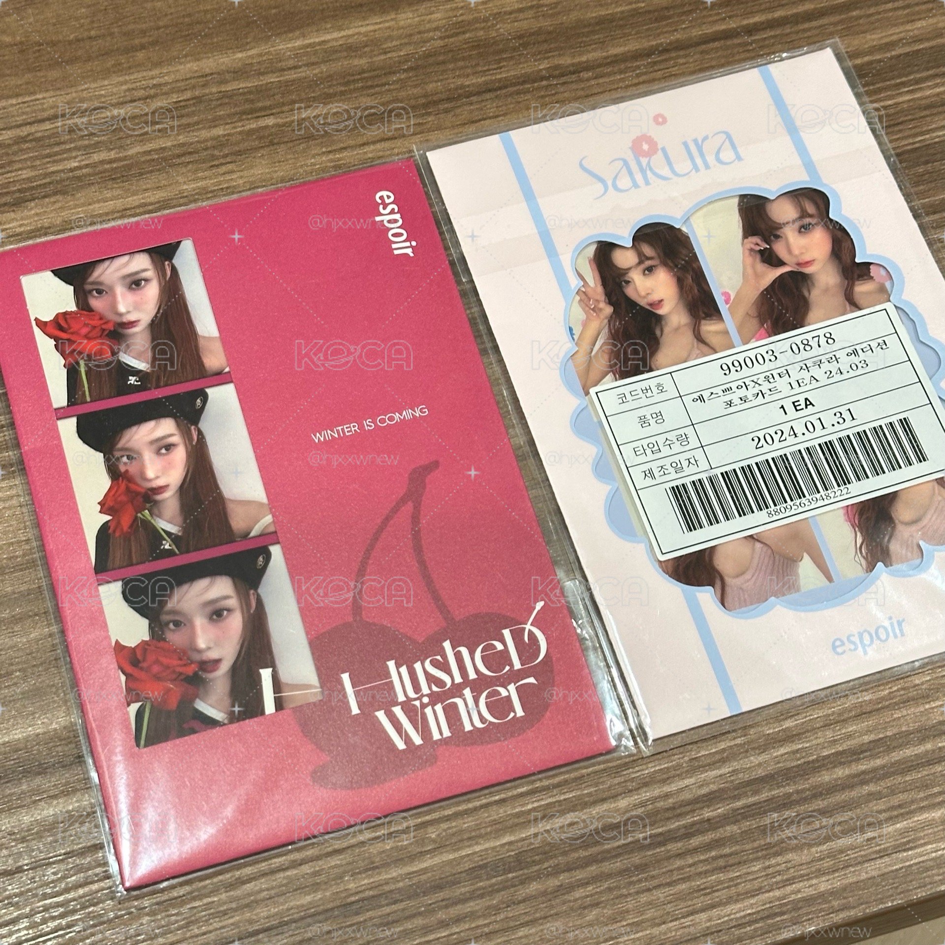 espoir winter 明信片 