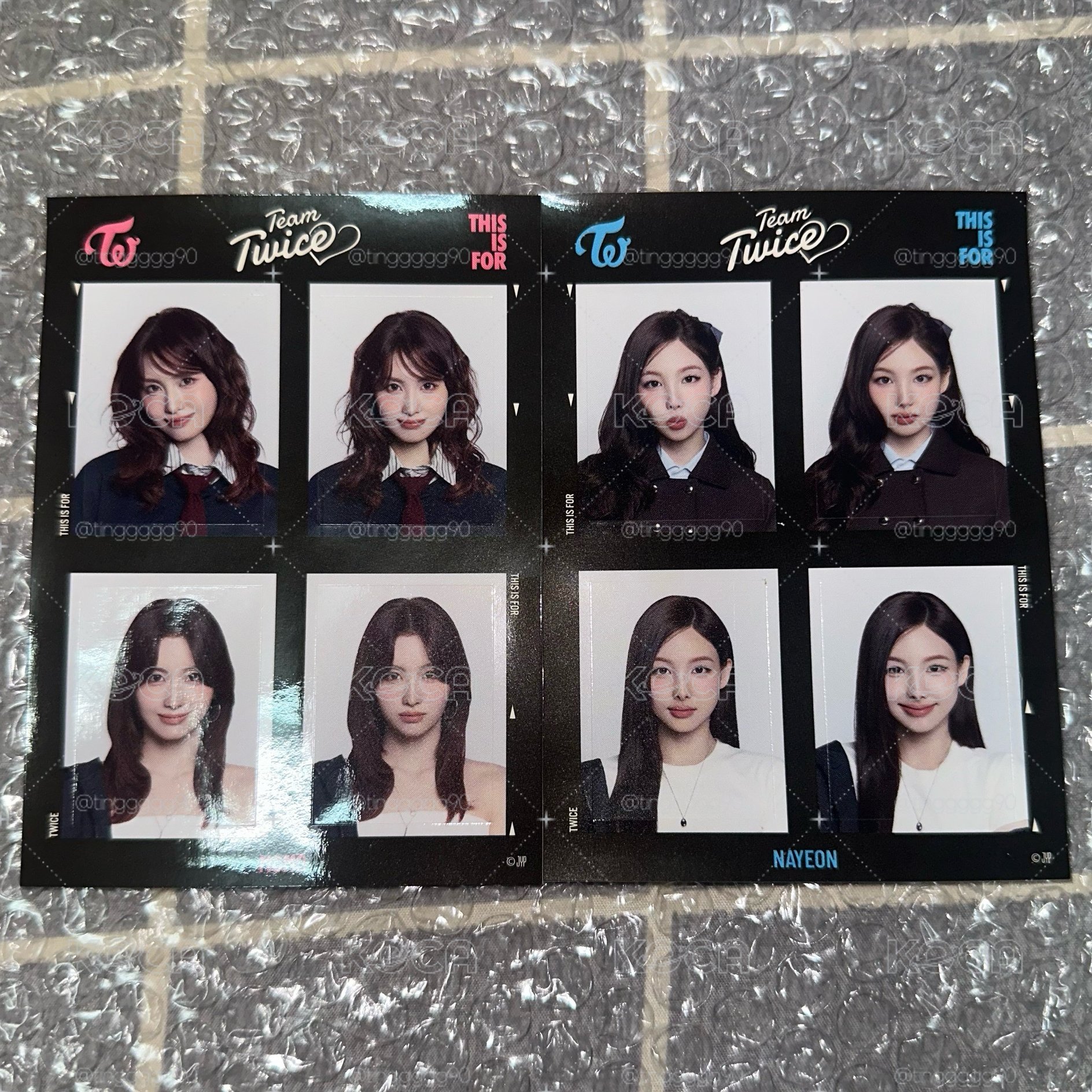 TWICE 新國立證件照貼紙
