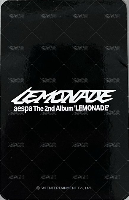 LEMONADE k4 3.0 Lucky draw card  Back