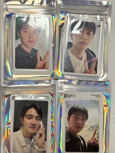 🤍EXO-全員Reverxe QQ音樂 星光卡套裝  一星⭐️二星⭐️三星⭐️四星⭐️光柵卡🤍