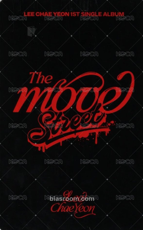 The Move : Street Album photocard  Back