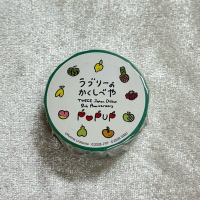 JP出道九週年 紙膠帶 1000¥
