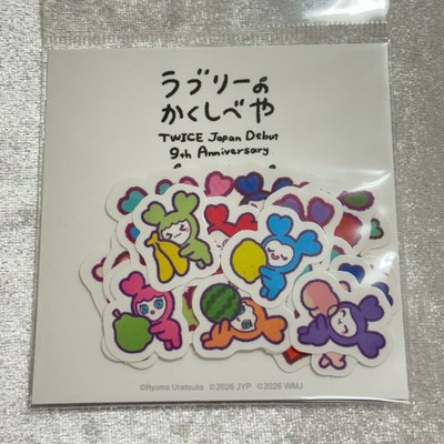 JP出道九週年 貼紙組 1200¥