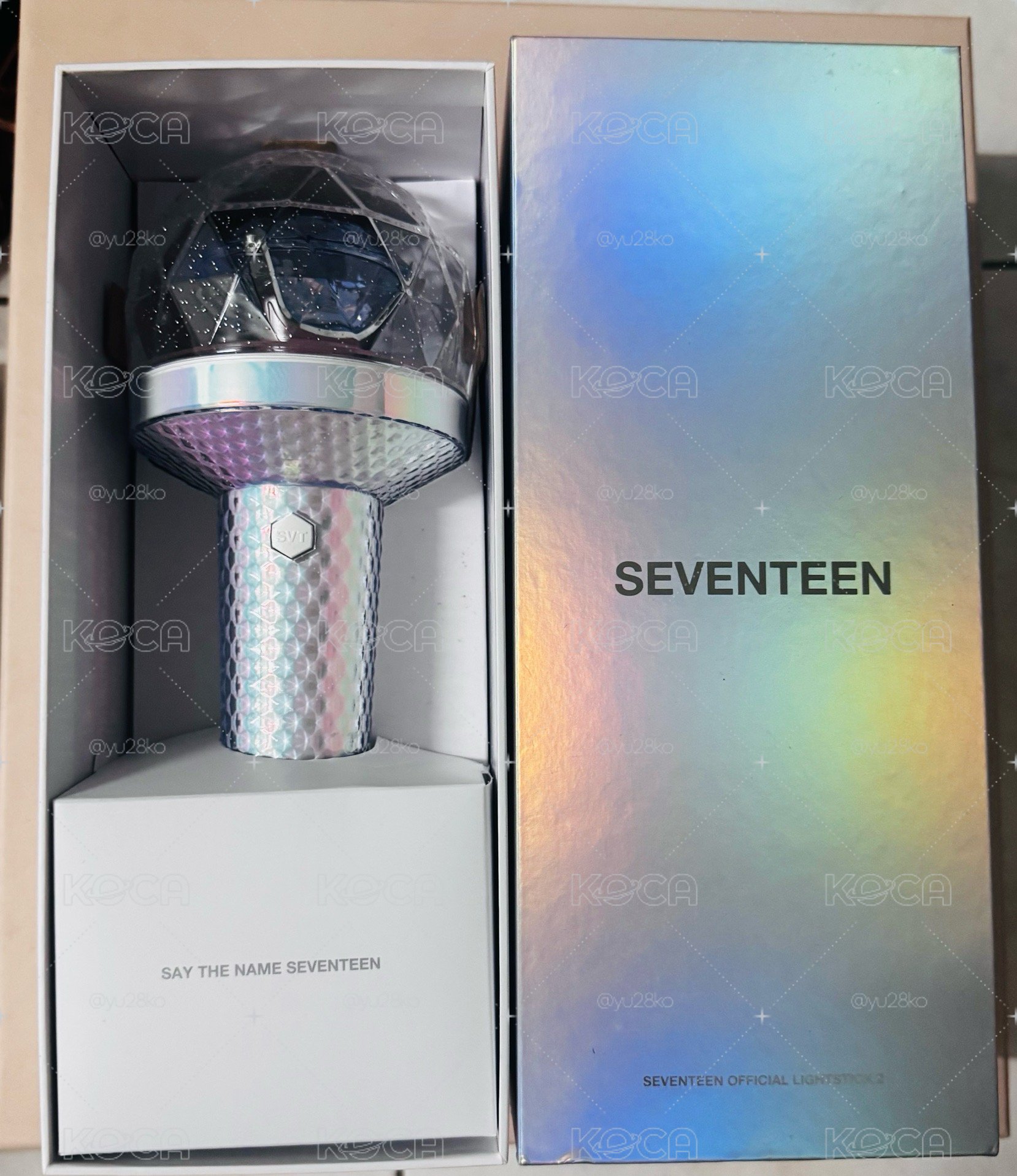 SEVENTEEN 二代克拉棒 有外盒掛繩貼紙