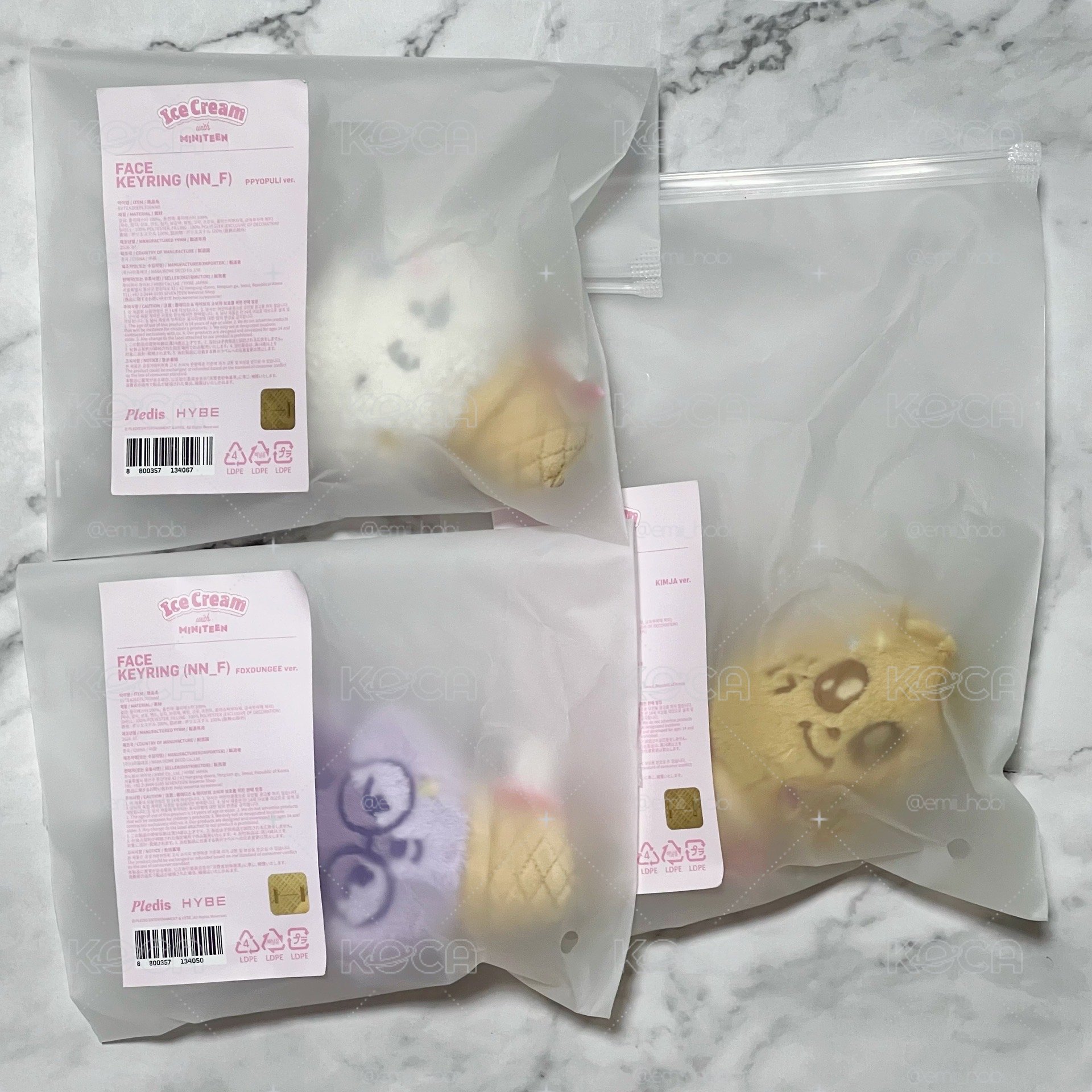 MINITEEN 夏日 甜筒吊飾娃
