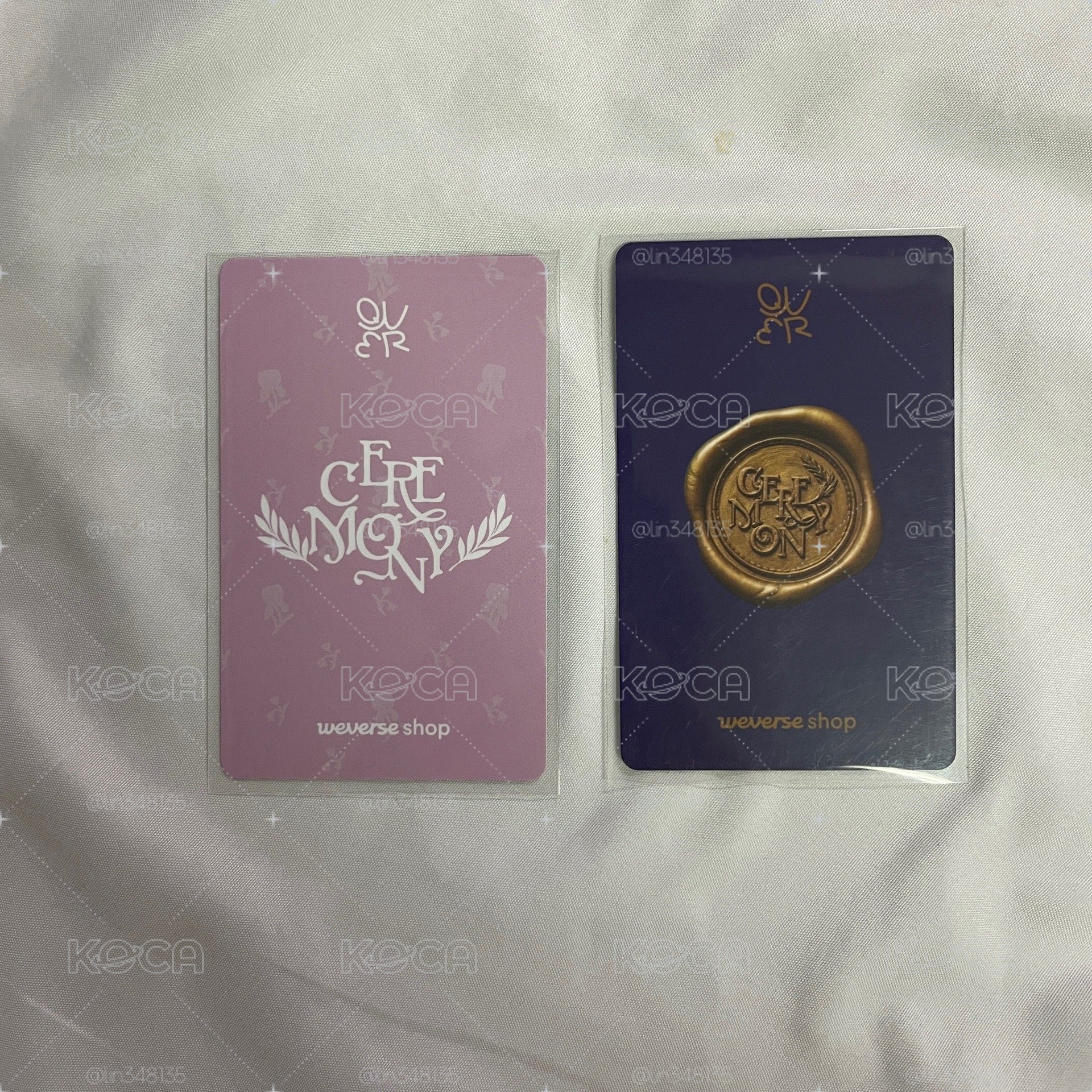 兩張一起 MAGENTA CEREMONY WEVERSE 預售特典