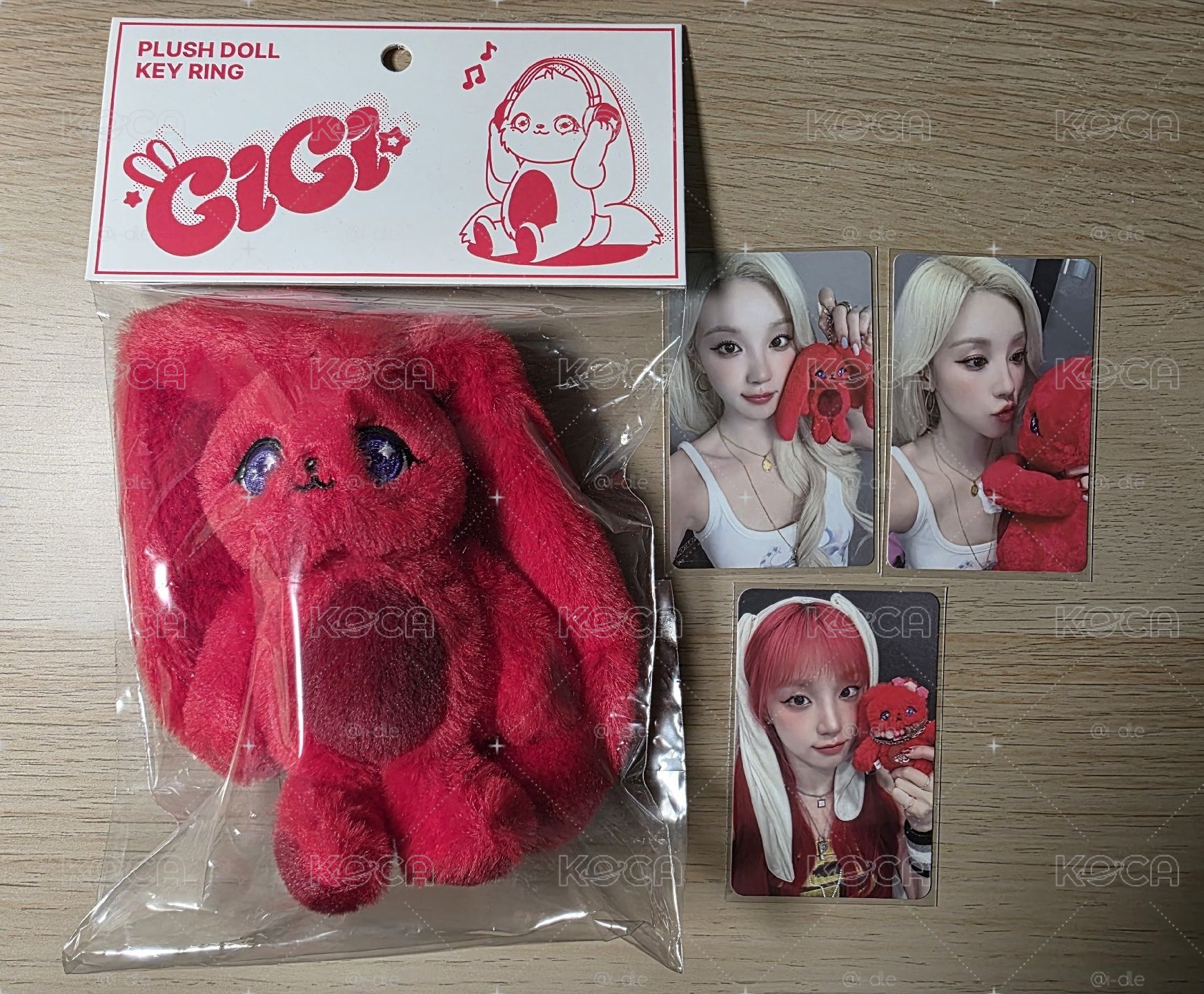 雨琦GIGI 12cm吊娃+3張卡