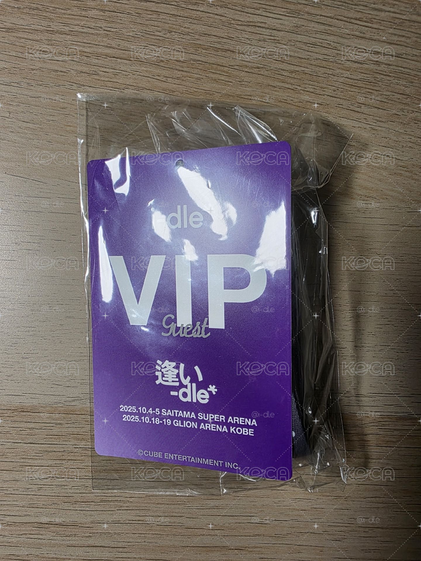 日巡VIP入場禮--吊牌