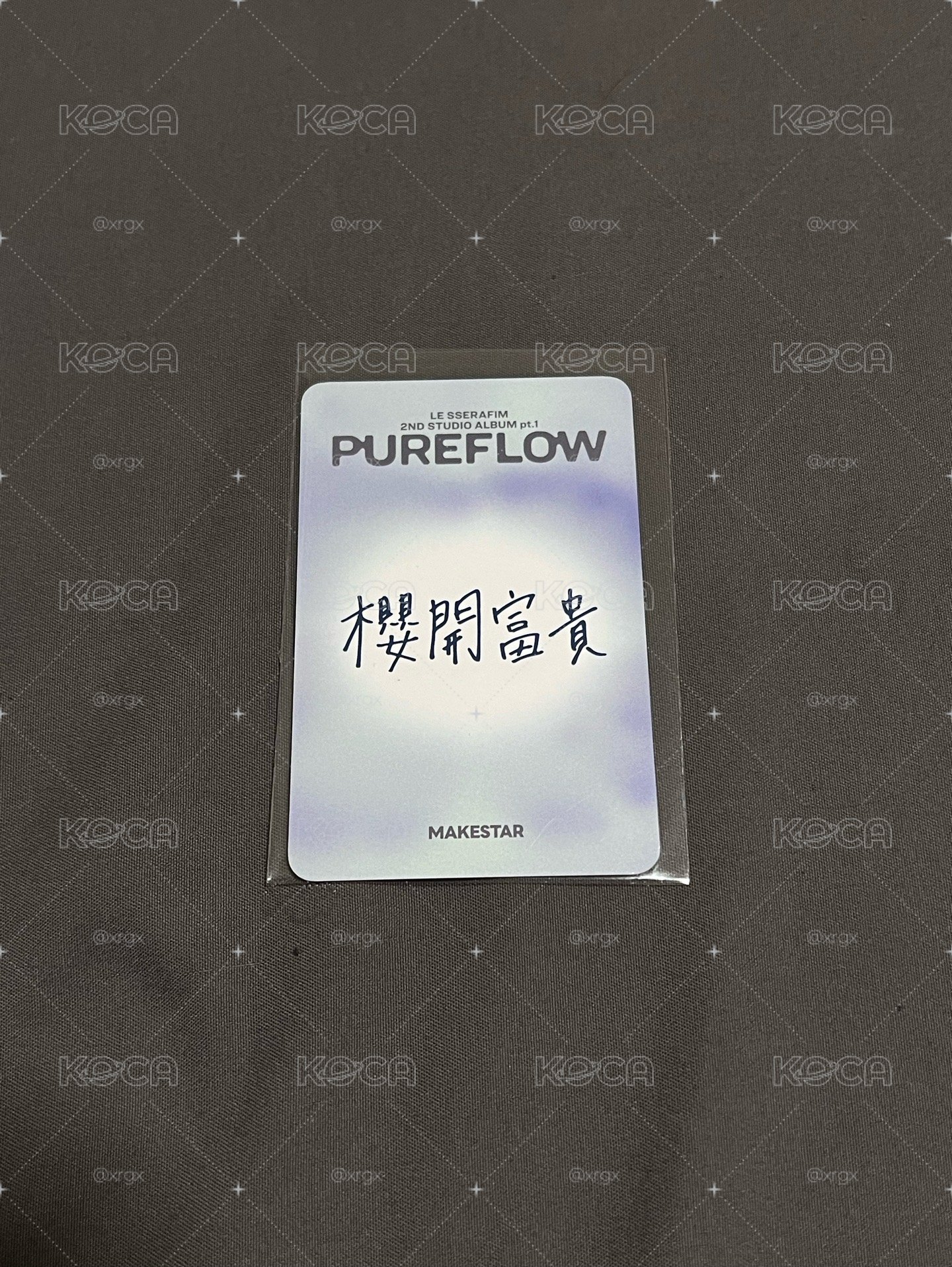 Pureflow ms台北簽售 櫻（中文卡背：櫻開富貴）