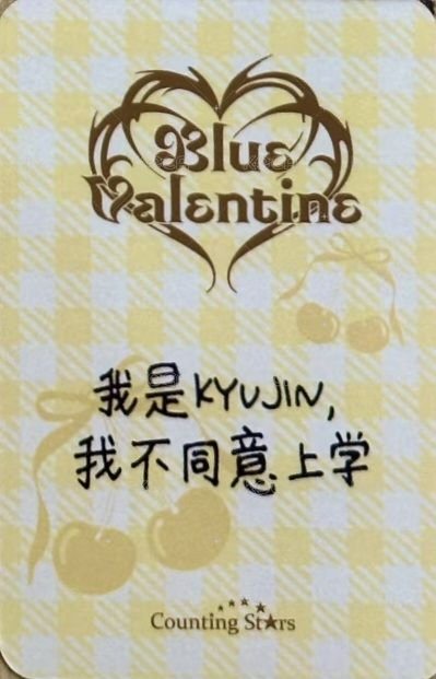 正規一 數星星 9.0 Fansign card 廣州合影會 櫻桃兔兔 Back