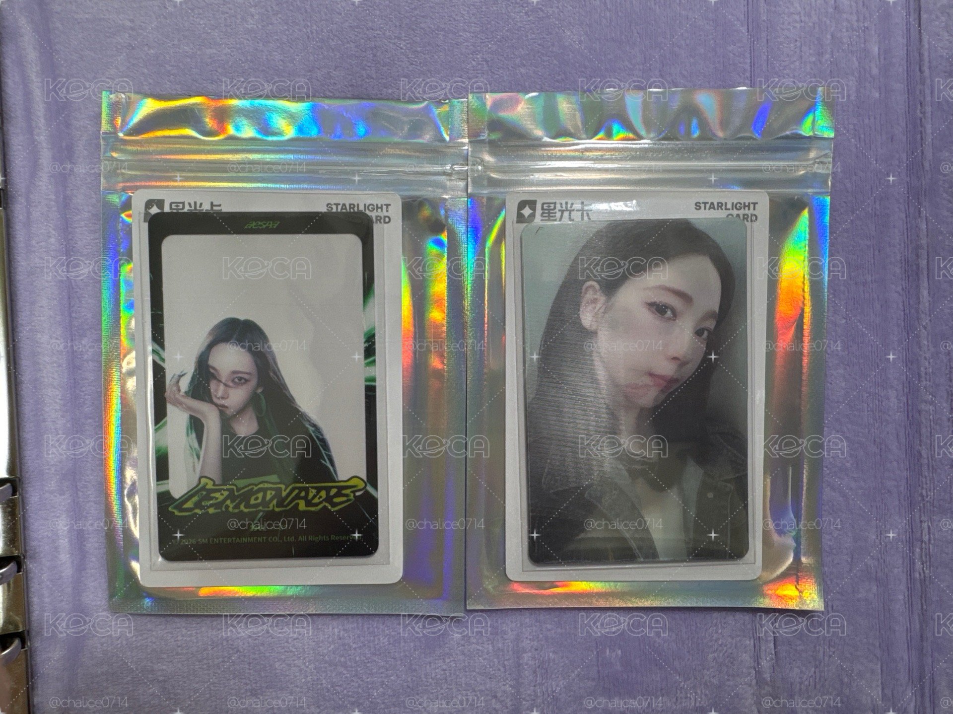 LEMONADE QQ音樂 碎卡限定 光柵卡 星光卡 &透卡