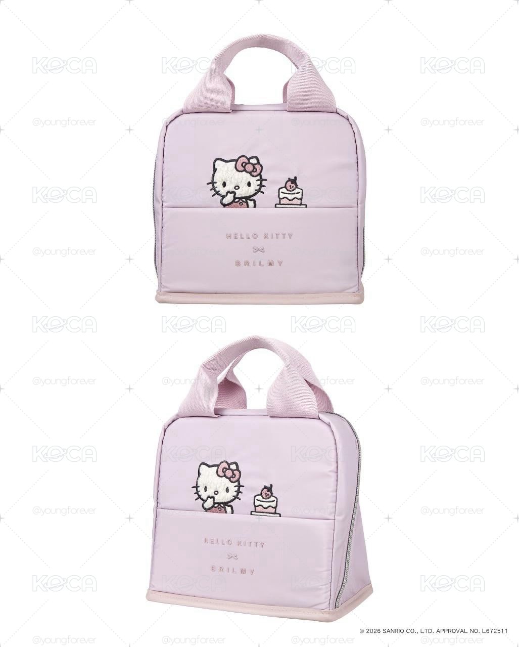 HELLO KITTYＸBRILMY可愛單品：直立式收納包（PALE PINK ver.）