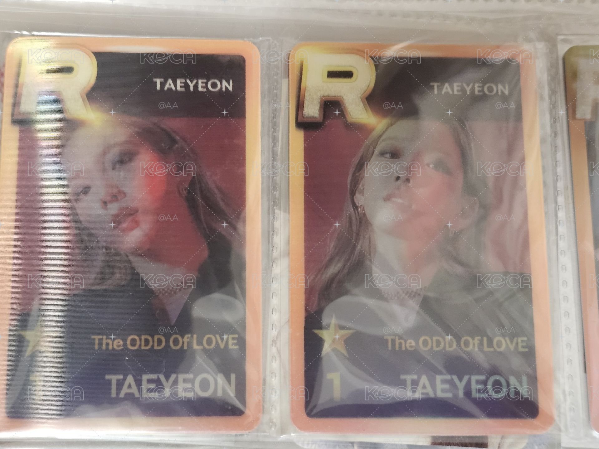 Taeyeon 黑膠 遊戲卡 小盤