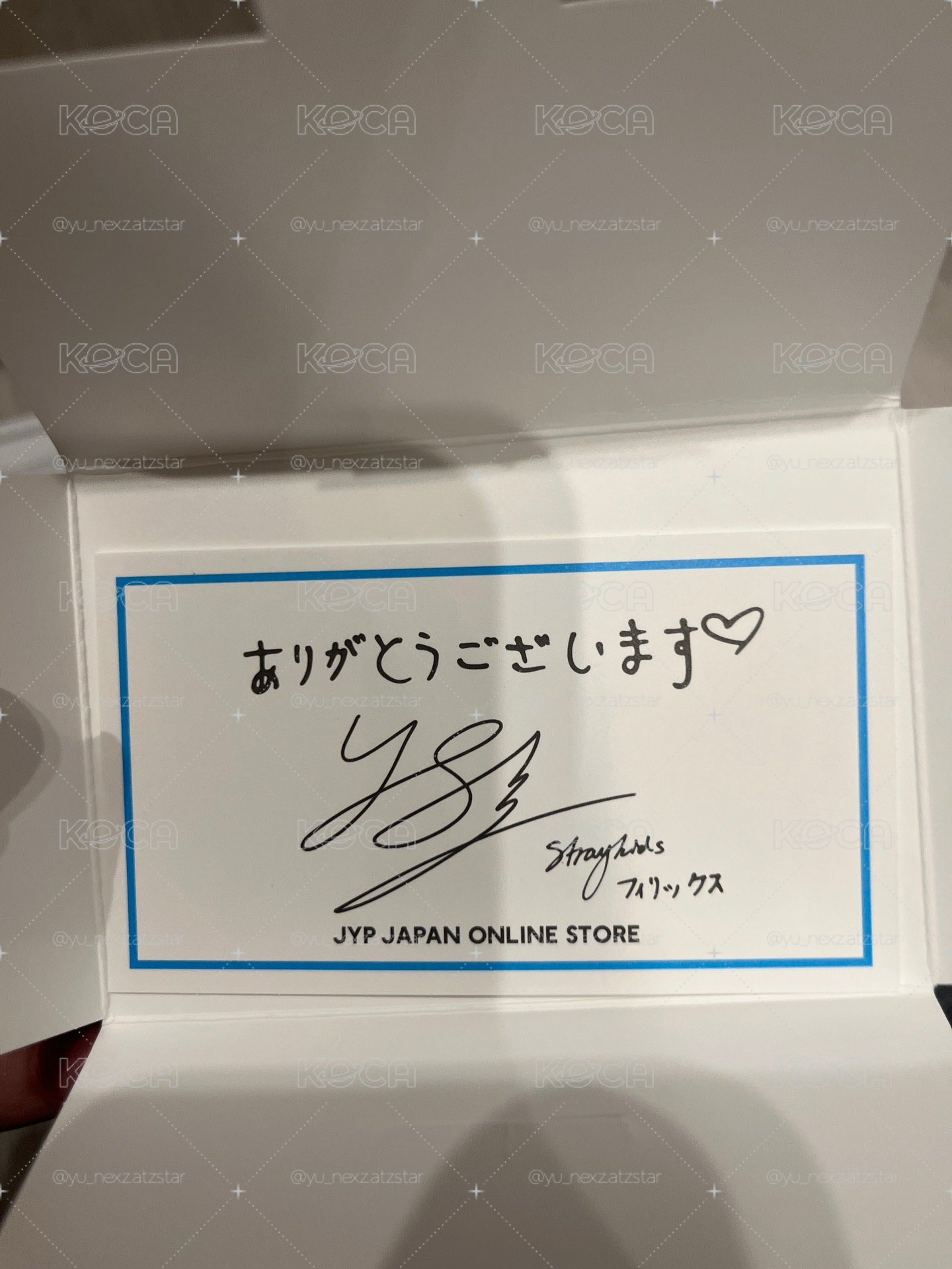 Felix jyp手寫滿額卡