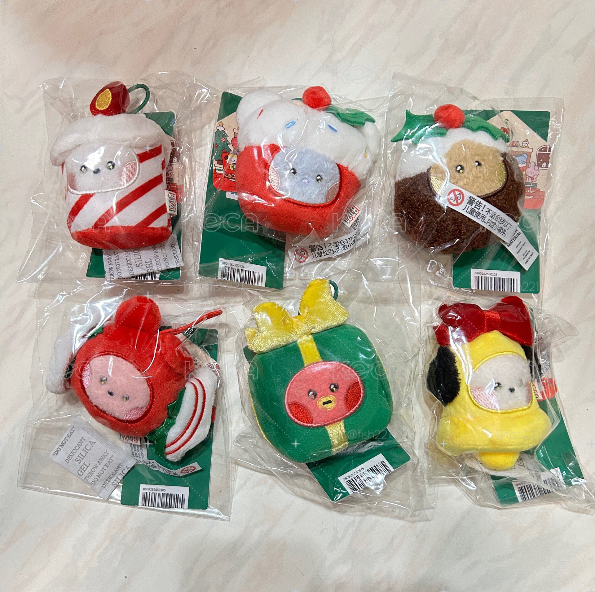 BT21 holiday 聖誕系列 吊飾