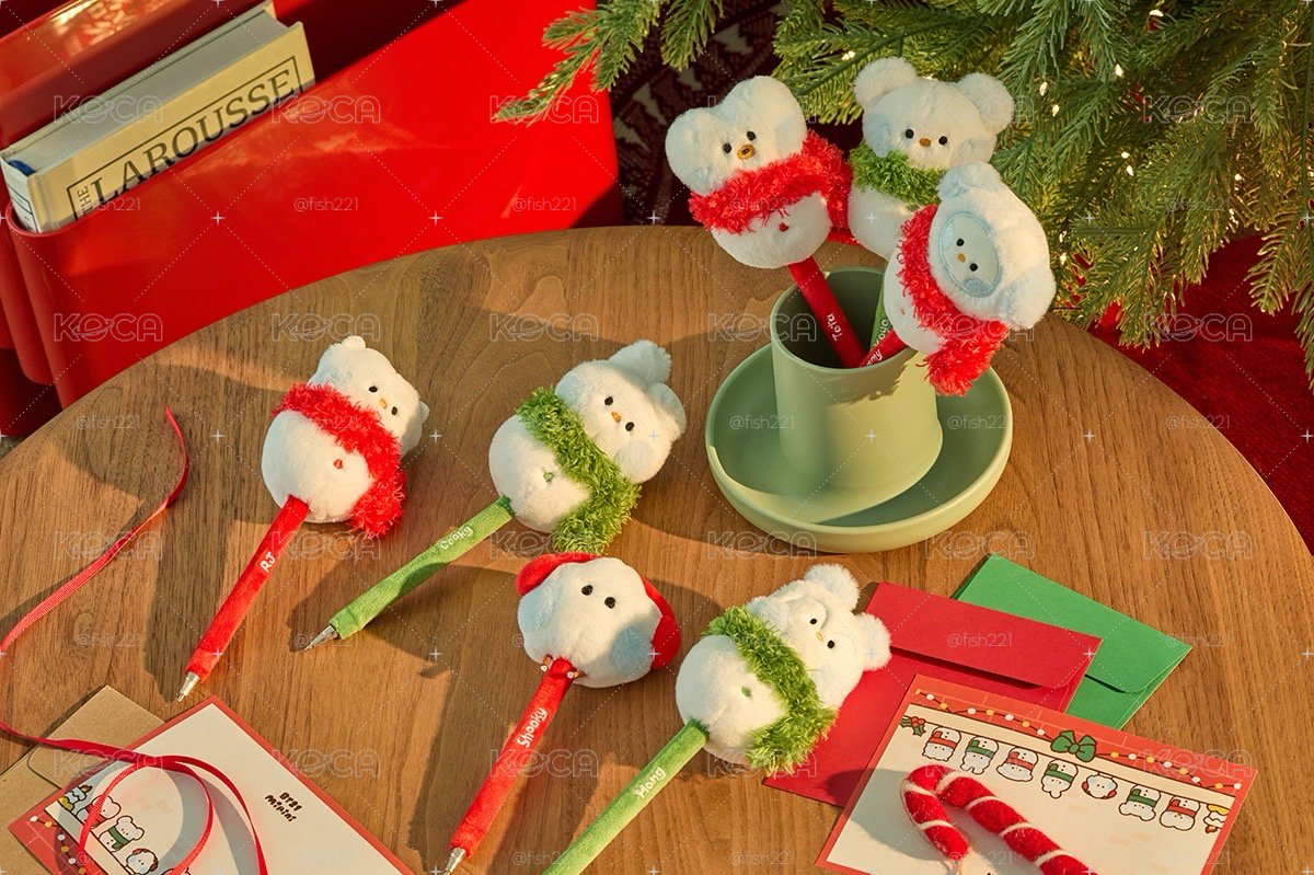 BT21  Holiday 聖誕系列 毛絨造型筆