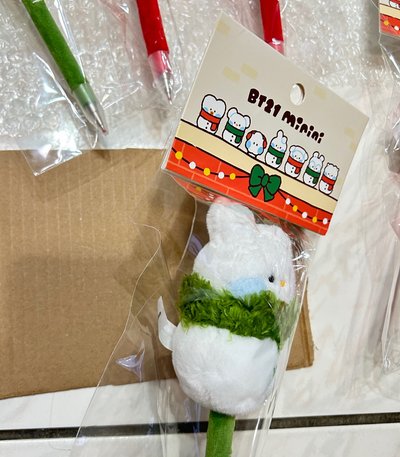BT21  Holiday 聖誕系列 毛絨造型筆
