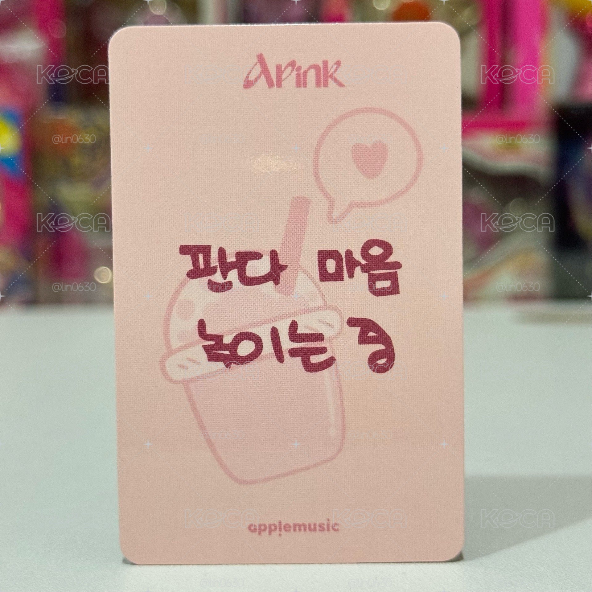 APINK 恩地 特典卡 吸管卡 