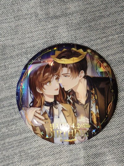 左然生日摯年如願雙人徽章