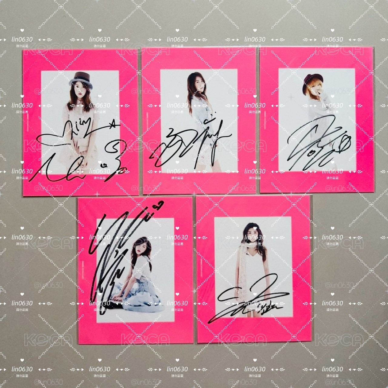 稀有 4minute 官咖 親筆簽名