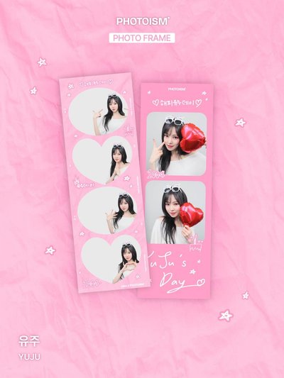 YUJU X photoism X snapism 人生四格卡 貼紙 代印