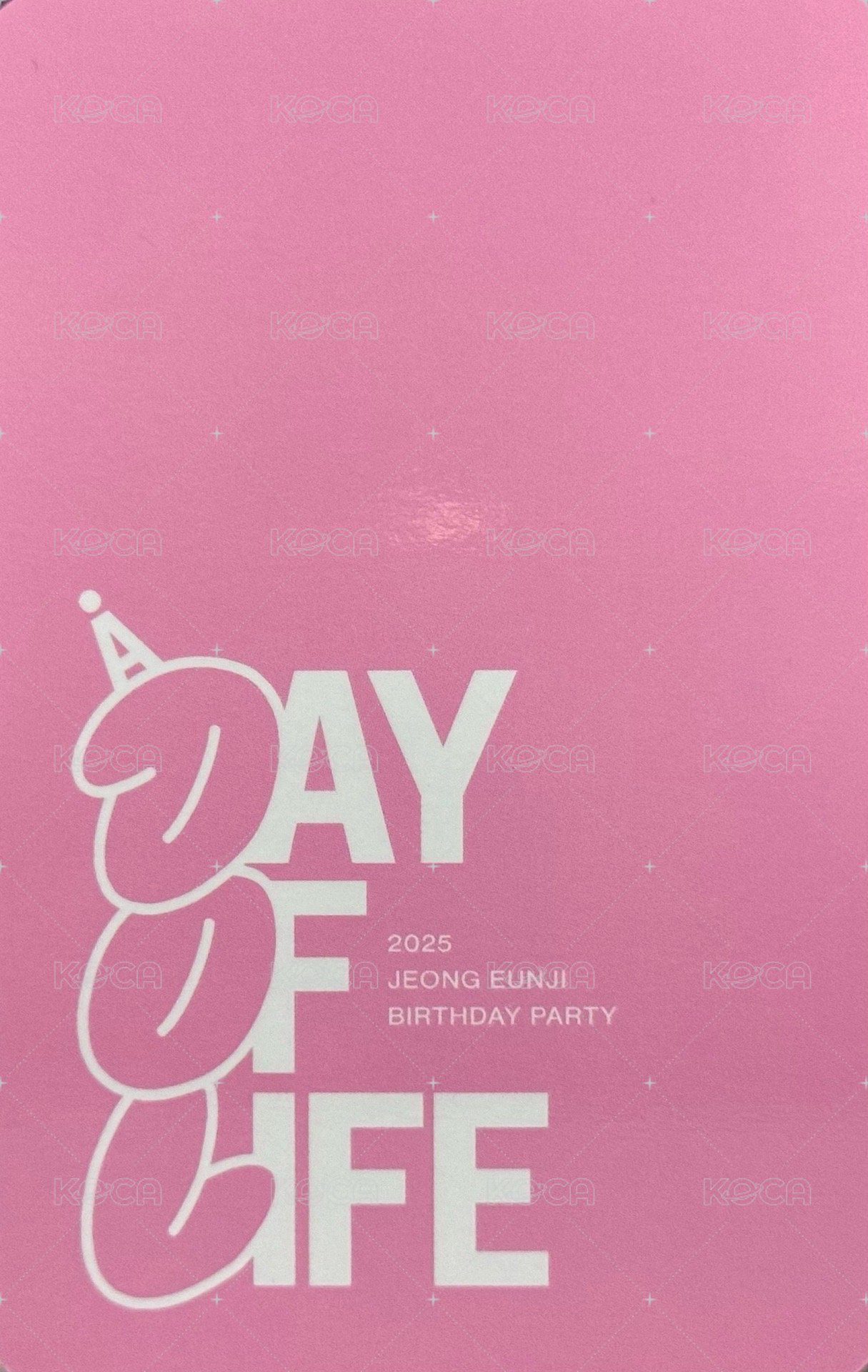 25 生日會 el 手機支架 Merch card  Back